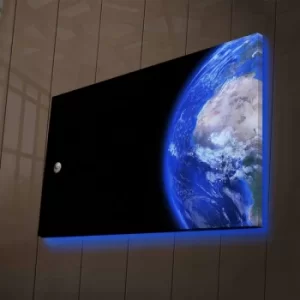 Image of NASA-021 Multicolor Decorative LED Lighted Canvas Painting