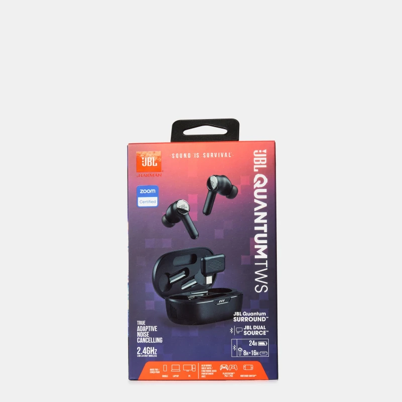 Image of JBL JBL QUANTUM Headset True Wireless Stereo (TWS) In-ear Gaming Bluetooth Black JBLQUANTUMTWSBLK