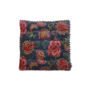 Image of Riva Home Malisa Square Cushion Cover (50 x 50cm) (Smoke Blue) - Smoke Blue