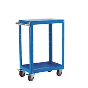 Image of GPC Reversible Tray/Shelf Trolley Blue TI257Y 2 Trays 500 mm x 910 mm x 820 mm (DxHxW)