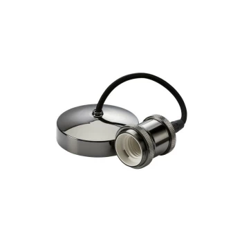 Image of Knightsbridge - 6' E27 Vintage Pendant Set - Black Nickel