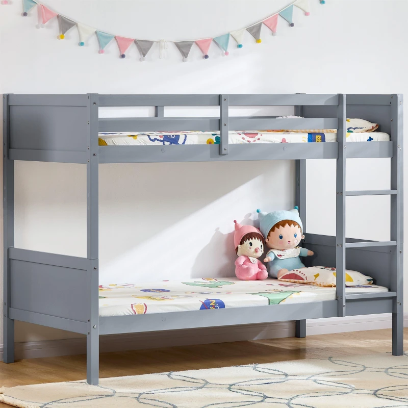 Image of Lassic Junior Vida Gemini Detachable Bunk Bed Grey unisex One Size