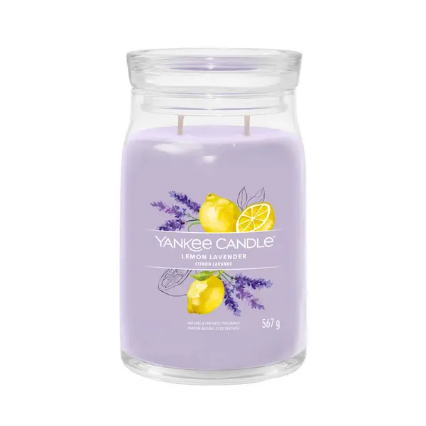 Image of Yankee Candle Lemon Lavender Scented Candle 567g