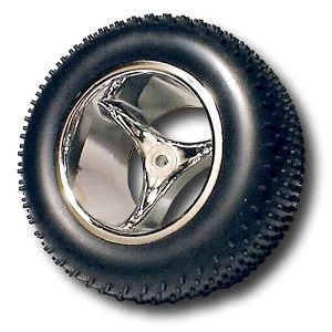 Image of Rpm Talonz Chrome 3-Spoke Rear Wheels (2)