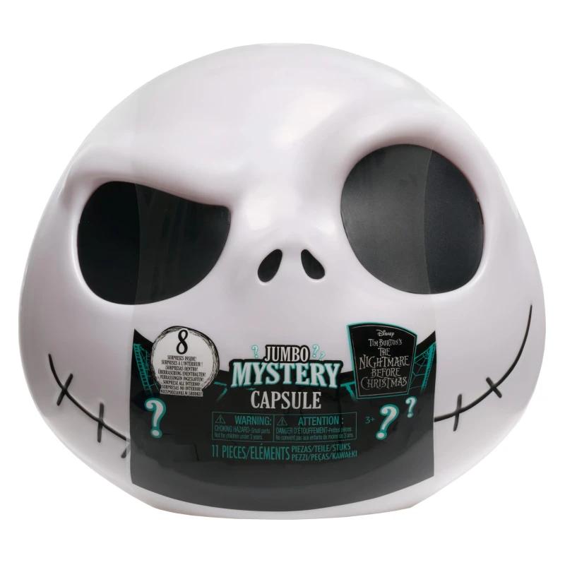 Image of Just Play Disney Tim Burton's The Nightmare Before Christmas Jumbo Mystery Capsule 8 Surprises Inside Collectible Figures Blind Box Toy for Fans