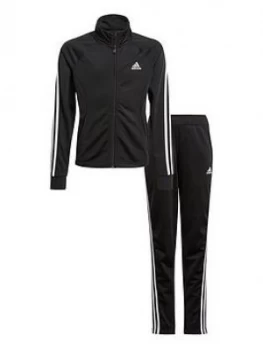 Image of Adidas Girls Team Pes Tracksuit - Black