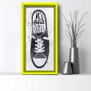 Image of 3060AHS-018 Multicolor Decorative Framed MDF Painting