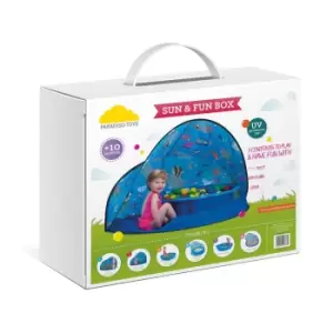 Image of Paradiso Sun & Fun 3 In 1 Tent Sand/Water Box And Ball Pit (includes 50 Balls)