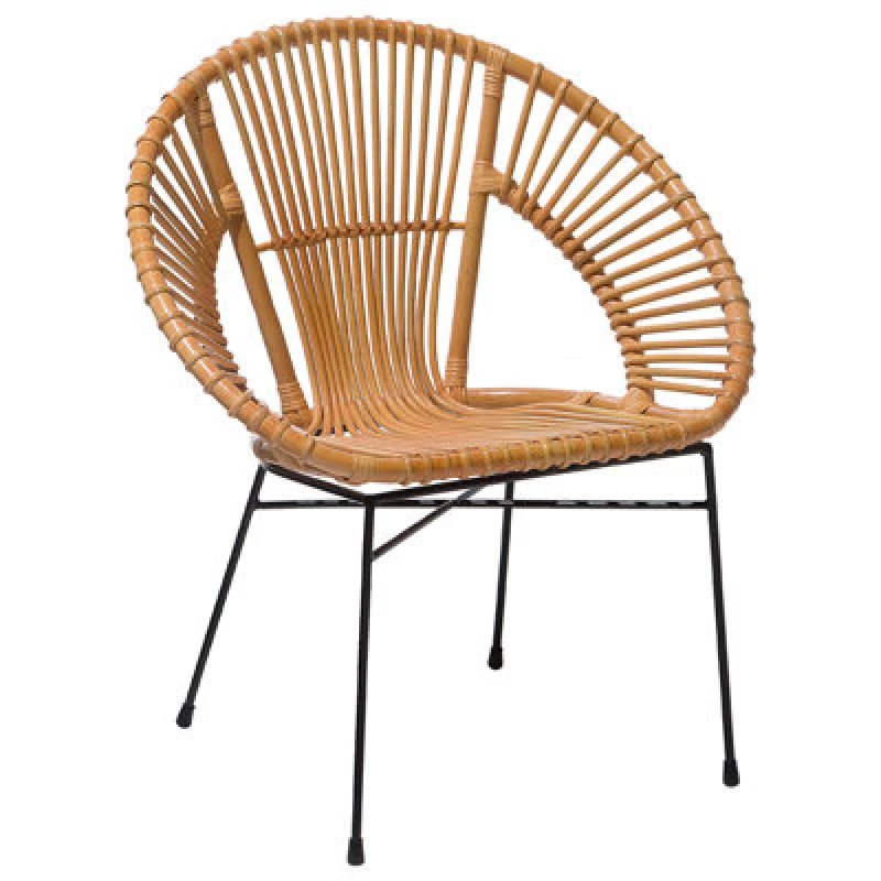 Image of Beliani Dining Chair Sarita Rattan Natural