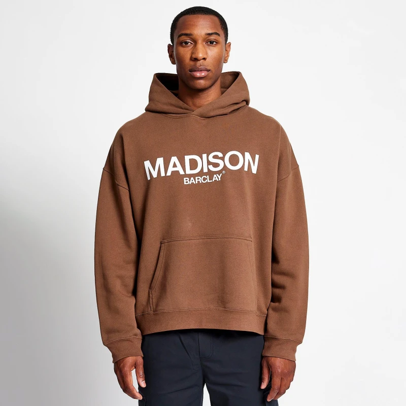 Image of Madison Barclay Ocean Av Hoodie - Brown Brown XS