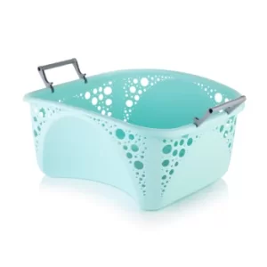 Image of Minky 40L Stackable Laundry Basket Green