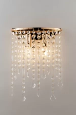 Image of BREEZE Wall Light Gold, K9 Crystals 25x35cm