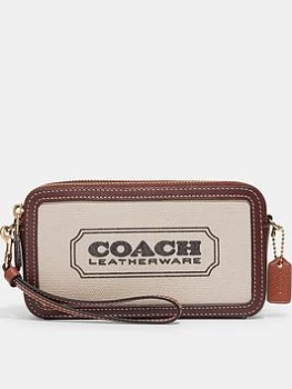Image of Coach Kira Canvas Cross-Body Bag - Natural Multi