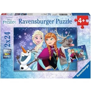 Image of Frozen Jigsaw Puzzle - 2 x 24 Pieces