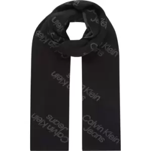 Image of Calvin Klein Jeans AOP SCARF - Black