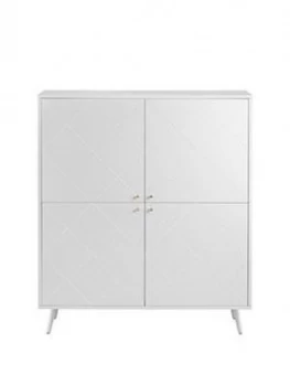 Image of Julian Bowen Moritz 4 Door Cabinet - White