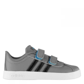 Image of adidas VL Court 2 Infant Boys Trainers - Grey/Blk/Wht