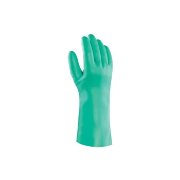 Image of 37-655 Solvex Green Gauntlets Size 9 - Ansell