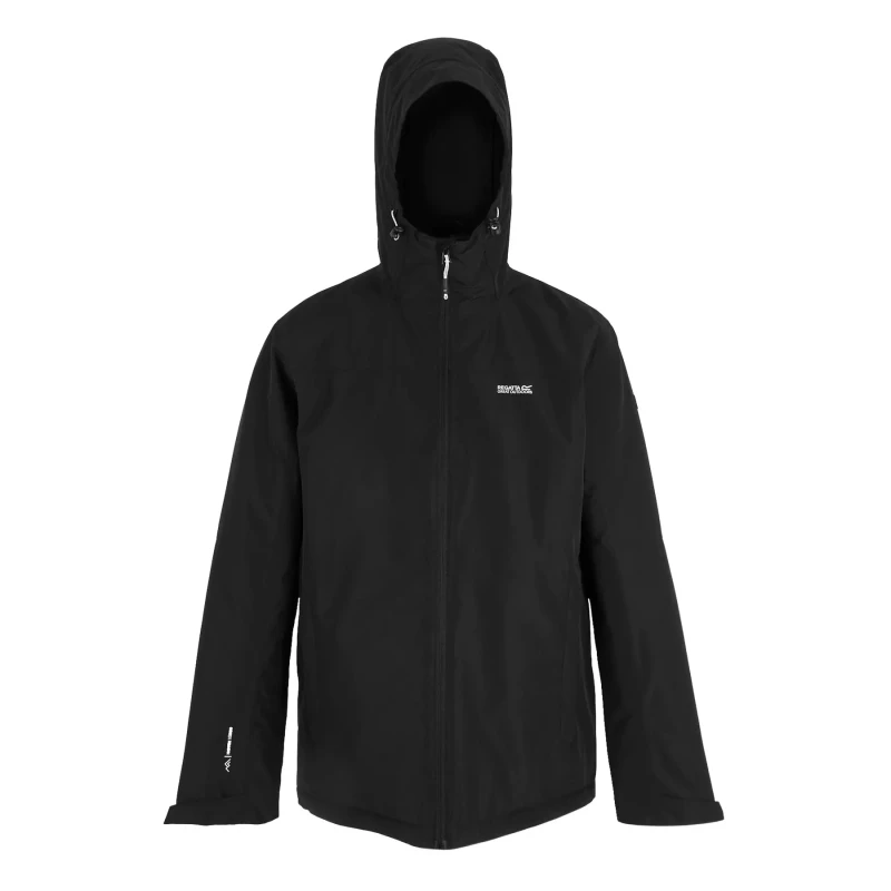Image of Regatta Regatta Men Thornridge Waterproof Insulated Jacket in Jet Black Size: 2X-large Jet Black XXL Male 5063516130376