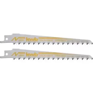 Image of kwb 576600 Saber saw blades, woodworking, hard - softwood, structural wood, chipboard, Curve cuts Saw blade length 152mm 2 pc(s)
