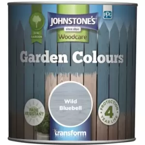 Image of Johnstones Woodcare Garden Colours Paint - 1L - Wild Bluebell - Wild Bluebell