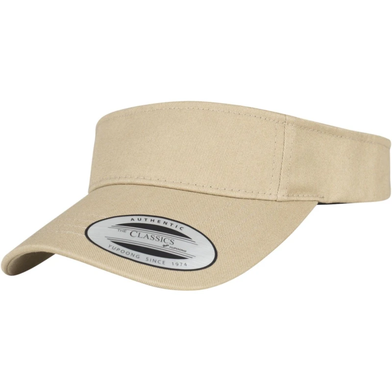 Image of Flexfit by Yupoong Curved Visor Cap in Khaki Khaki Unisex One Size