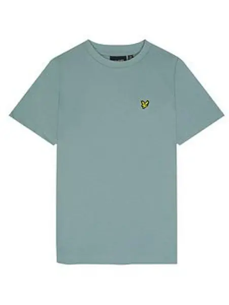 Image of Lyle & Scott Slate Blue Junior Plain T-Shirt M/Blue Boys 12/13Y 210154UK