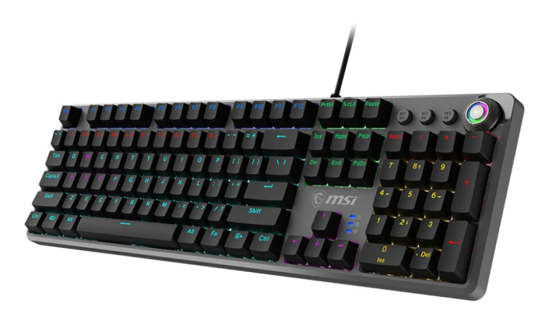 Image of MSI FORGE GK310 RED UK keyboard Gaming USB QWERTY UK International Black FORGE GK310 RED UK
