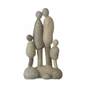 Image of Stone Family of Four Ornament by Heaven Sends