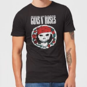 Image of Guns N Roses Circle Skull Mens T-Shirt - Black