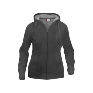 Image of Clique Womens/Ladies Plain Full Zip Hoodie (L) (Anthracite Melange)