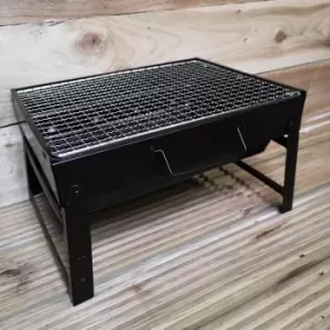 Image of Portable Folding Tabletop Charcoal BBQ Grill for Garden Festival Patio Outdoors