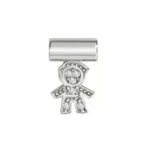 Image of Nomination SeiMia Silver CZ Baby Boy Pendant Charm