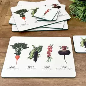 Image of RHS by Dexam Benary Vegetables Set of 4 Placemats Natural