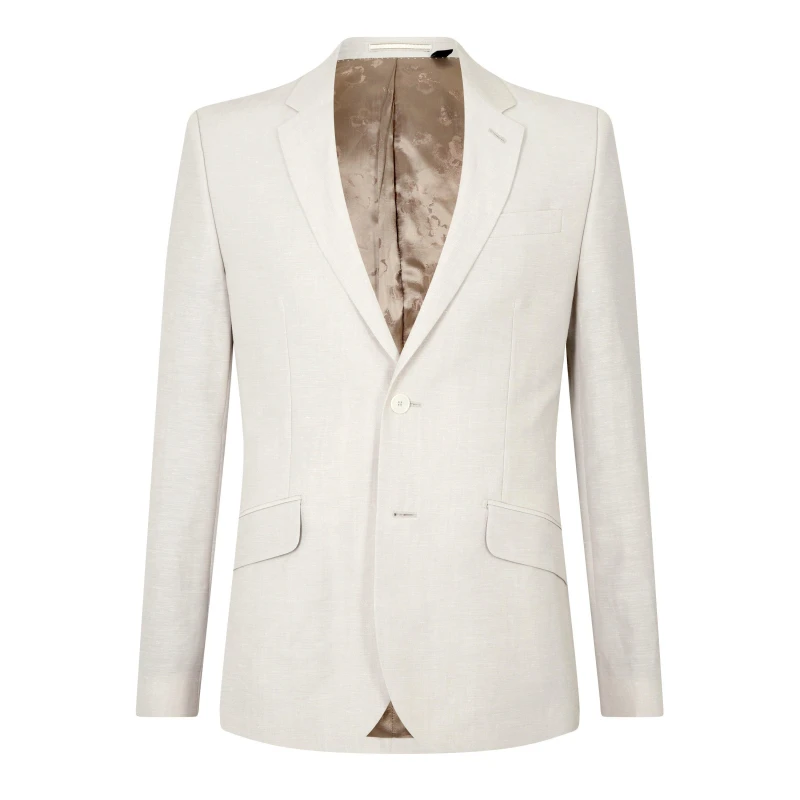 Image of Ted Baker Lance Suit Blazer - Beige Beige S