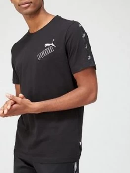 Image of Puma Amplified T-Shirt - Black, Size XL, Men