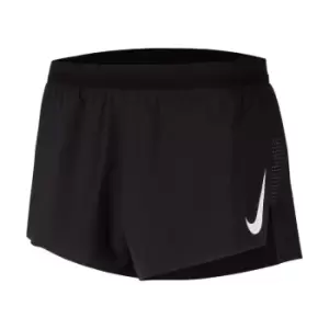 Image of Nike AeroSwift Mens 2 Brief-Lined Running Shorts - Black