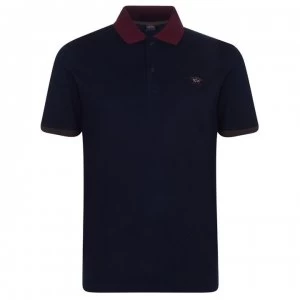 Image of Paul And Shark Cotton Polo Shirt - Navy 013
