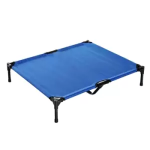Image of PawHut Elevated Pet Bed with Metal Frame and Oxford Fabric For Dogs and Cats - Blue