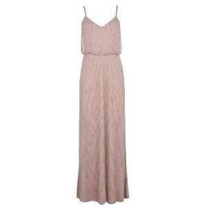 Image of Adrianna Papell Adrianna Papell Beaded Maxi Dress - Blush