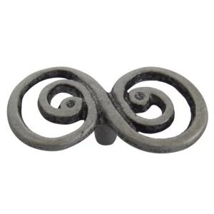 Image of BQ Pewter Effect Double Swirl Internal Knob Cabinet Knob