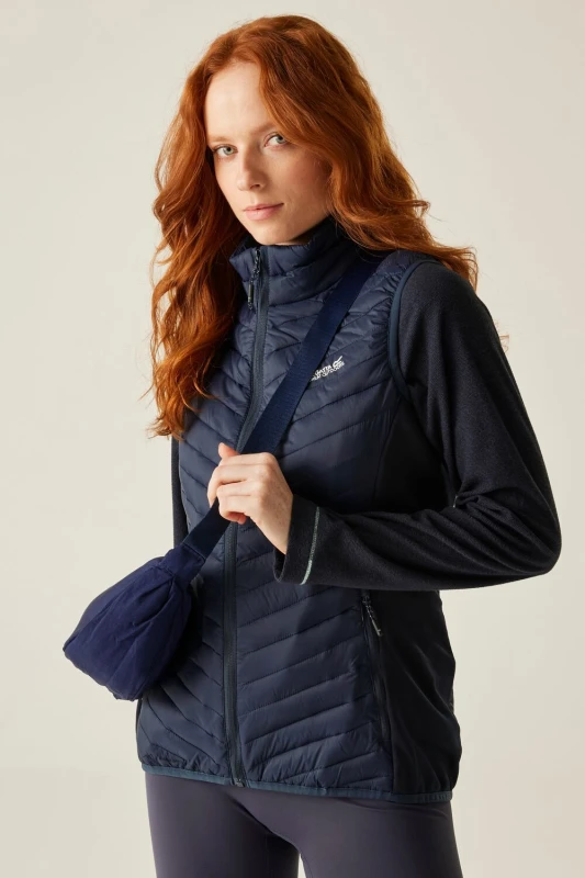 Image of Regatta Womens Andreson Hybrid Gilet in Mid Navy Size: 20 Mid Navy Female 20