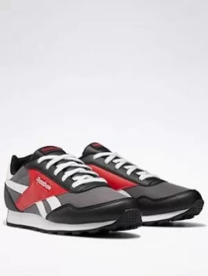 Image of Reebok Royal Rewind Run Shoes, Grey/Black/Red, Size 4.5