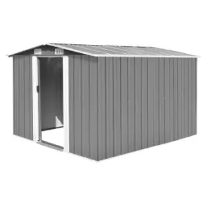 Image of Vidaxl Garden Shed 257X298X178cm - Metal Grey