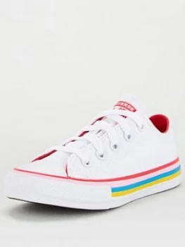 Image of Converse Chuck Taylor All Star Ox Junior Trainer - White Pink