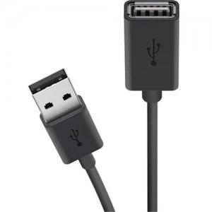 Image of Belkin USB 2.0 A M/F 4.8m USB cable USB A Black