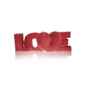 Image of Red Big Love Sign Candle