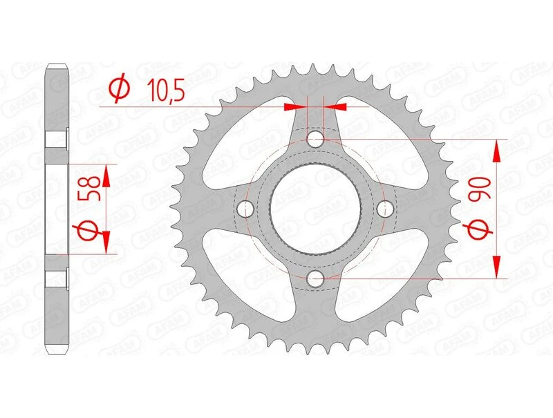 Image of AFAM 10223-47 Chain Sprocket Chain Sprocket (5479)