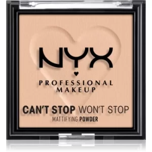 Image of NYX Professional Makeup Can't Stop Won't Stop Mattifying Powder Mattifying Powder Shade 03 Light Medium 6 g