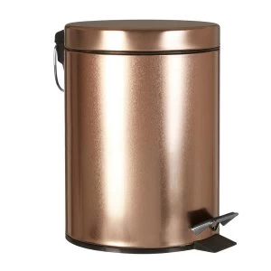 Image of Premier Housewares 3L Pedal Bin - Rose Gold
